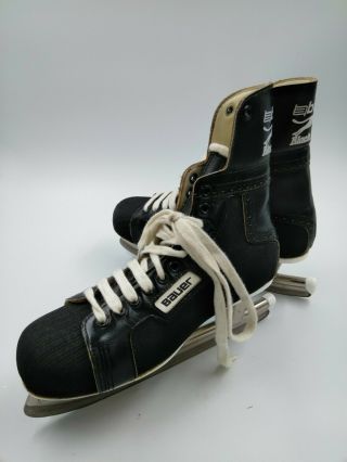 Bauer Black Panther Hockey Skates size 11 Made in Canada vintage old time hockey 2