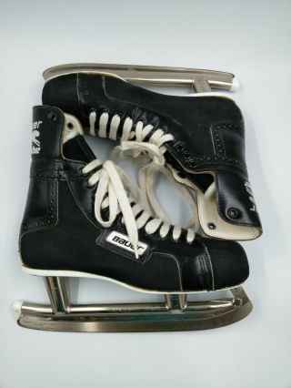 Bauer Black Panther Hockey Skates size 11 Made in Canada vintage old time hockey 4