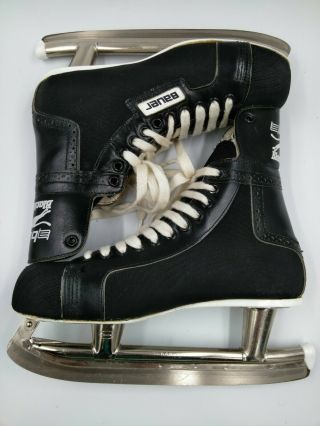 Bauer Black Panther Hockey Skates size 11 Made in Canada vintage old time hockey 5