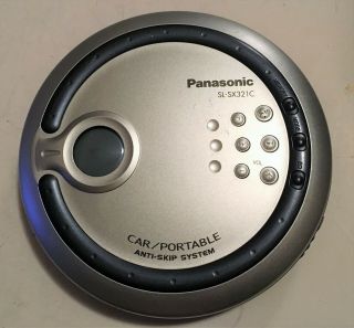 Panasonic Sl - Sx321c Car/portable Cd Player With Anti - Skip System Vintage Discman