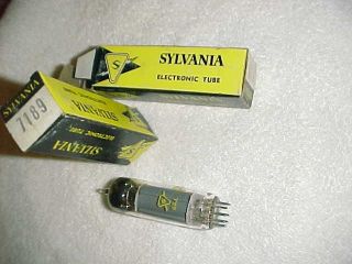 2 Nos 7189 Sylvania Tubes - In Boxes - Guitars Amps Mics - 7189