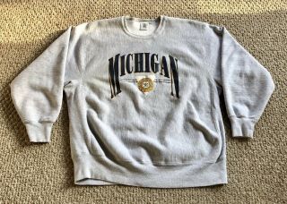 Vintage University of Michigan Wolverines Men’s Crew Neck Sweatshirt XXL USA 2