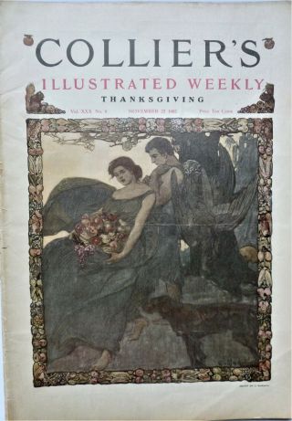 1902/03 - 10 Vintage Issues Of Colliers - Penfield Covers,  Kipling,  Joel Harris