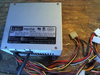 Vintage Tech Mediia Sp - 3000e At Ps Psu Computer Power Supply W/ Switch