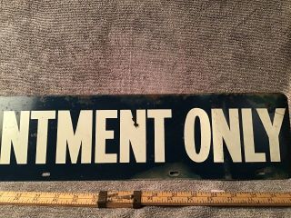 By Appointment Only Vintage Sign Double Sided Business 3