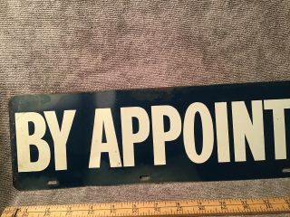 By Appointment Only Vintage Sign Double Sided Business 4