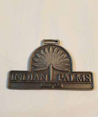 Vintage Golf Bag Tag From The Indian Palms Country Club