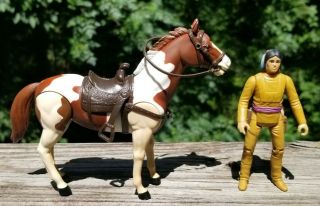 Vintage 1980 The Lone Ranger Tonto 3 3/4 " S Figure Scout Horse Gabriel Complete