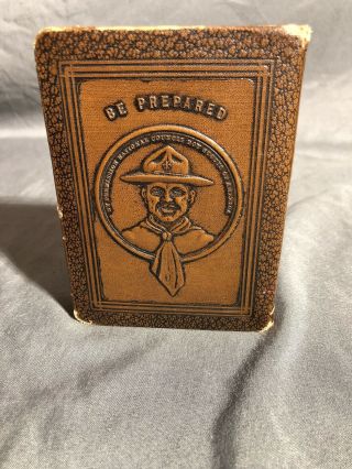 Vintage Book Coin Bank Exchange Trust Company Boy Scouts Tulsa Oklahoma No Key 3