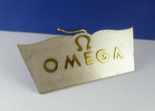 Vintage Omega Watch Brass Stand By Huguenin,  Switzerland