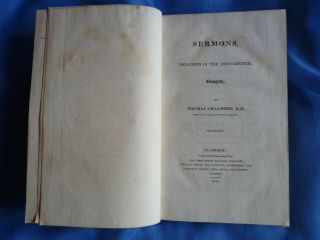 Antique Book 1819 Semons Preached In The Tron Church Glasgow Thomas Chalmers Dd