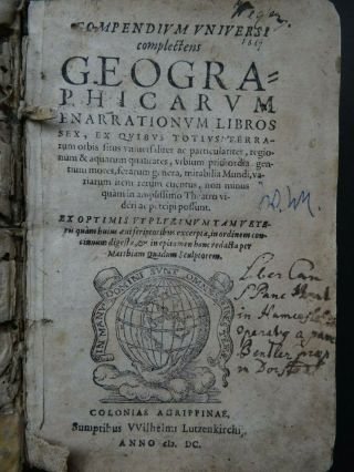 1600 Matthias QUAD Atlas Universi complectens Geographicarum Matthiam Quadum 4
