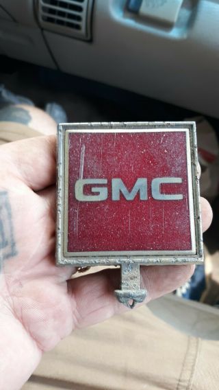 Gmc Truck Hood Ornament Emblem Vintage Truck 70s - 80s Gm Auto