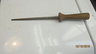 Vintage Chicago Cutlery 12 1/2 " Total Sharpening Steel Honing Rod Stick Sh