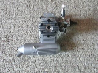 Vintage Discontinued Os Max 25 Fp Nitro Engine With 842 Muffler For Rc Airplanes