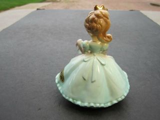 VTG Josef Originals Ceramic Girl Ironing Doll Dress Figurine 2