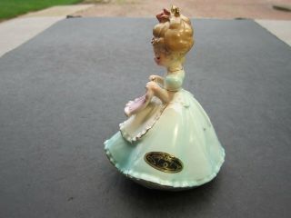 VTG Josef Originals Ceramic Girl Ironing Doll Dress Figurine 3