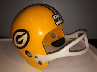 Vintage Old Hutch Youth Model Football Helmet Green Bay Packers