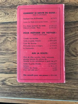 Michelin Red Guide to Italy 1957 3
