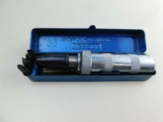 Vintage Vessel Impact Driver No,  2500 With 4 Bits In Metal Case