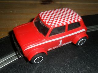Scalextric Vintage Red 1 Mini 1275 Gt C122 Rally / Touring Car & Fast