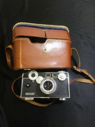 Vintage Argus C3 " Brick " 35mm Camera,  Rangefinder 50mm