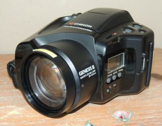 Vintage Chinon Genesis Iii Macro Zoom Lens Film Camera 38 - 110 Mm Case