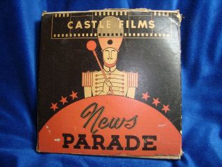 Castle Films News Parade 16mm Invasion Of Fortress Europe & Rome Falls To Allies