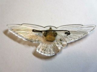 VINTAGE WW2 RAF TRENCH ART,  POW,  SWEETHEART SPITFIRE PERSPEX,  BROOCH 2