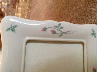Vintage Lenox “Rose Manor” Set - Frame,  Bud Vase and Candy Dish 4