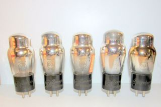 5 Rca Made Type 01a St Radio Amplifier Vacuum Tubes.  All Tv - 7 Test W/nos Specs.