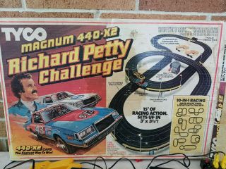 VINTAGE TYCO MAGNUM 440 - X2 RICHARD PETTY CHALLENGE HO SCALE SLOT CAR RACE TRACK 7