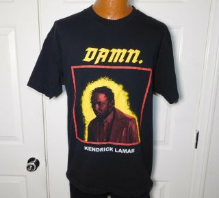 Vtg 2017 Kendrick Lamar Travis Scott The Damn.  Tour Rap Concert T Shirt Men 