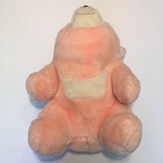 VTG GUND 1980 Pink Snuffles Polar Bear Plush Toy 12” 2