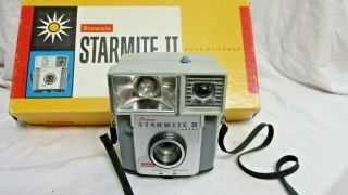 Vintage 1960s Kodak Starmite Ii Camera With Bulb And Org Box