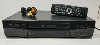 Mitsubishi 4 Head Hifi Vcr Vhs Player Hs - U446 With Remote And Cables
