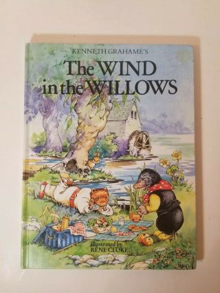 Vintage 1985 The Wind In The Willows Book By Kenneth Grahame,  Childrens,  Badger