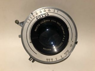 Vintage Ilex No.  3 Universal Shutter & Beattie Coleman 162 Mm Portronic Lens