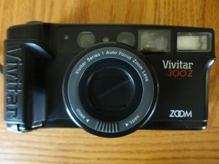 Vintage Vivitar Series 1 Auto Focus 300z Zoom 35mm Camera Japan W/ Film,  Battery