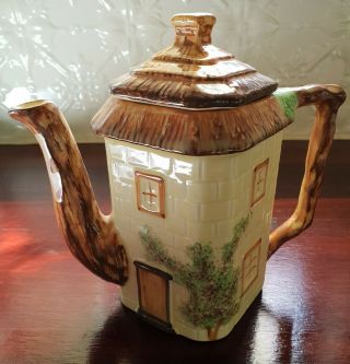 Vintage Keele St.  Pottery Cottage Ware Thatched Cottage Teapot Coffee Pot