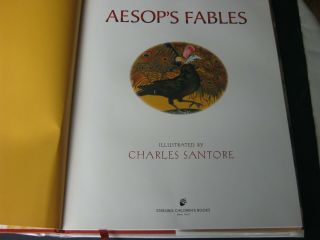 Aesop ' s Fables - Illustrated by Charles Santore.  1st US edition/1st print (2010) 3