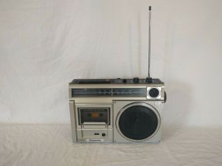 Vintage Panasonic RX - 1540 Portable AM/FM/Cassette Recorder Player Boombox 5