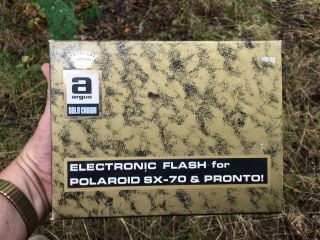 Vintage Argus 9670 Electronic Flash For Polaroid Sx - 70,  Pronto Mib Old Stock