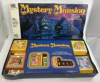 Vintage 1984 Mystery Mansion Board Game - Milton Bradley 99 Complete - L@@k