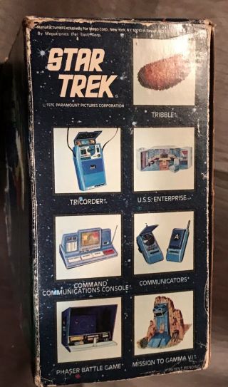 Vintage Star Trek Phaser 2 Target Game W/box 1976 6