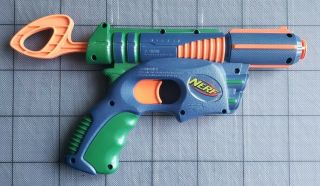 Nerf Tech Target Single Shoot Vintage Pistol One Shot Sneak Kids Darts Foam Gun