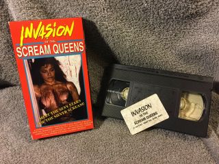 Vintage 1992 " Invasion Of The Scream Queens " Vhs