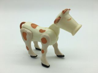Vintage Fisher Price Little People Farm Animal Cow W/brown Spots 4x4 Hong Kong