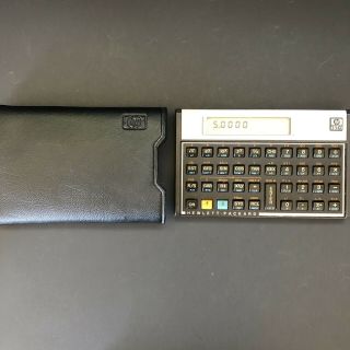Hewlett Packard Hp 11c Scientific Calculator W Leather Case