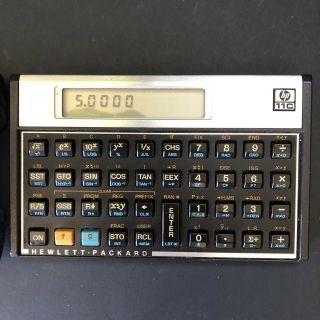 Hewlett Packard HP 11C Scientific Calculator W Leather Case 2